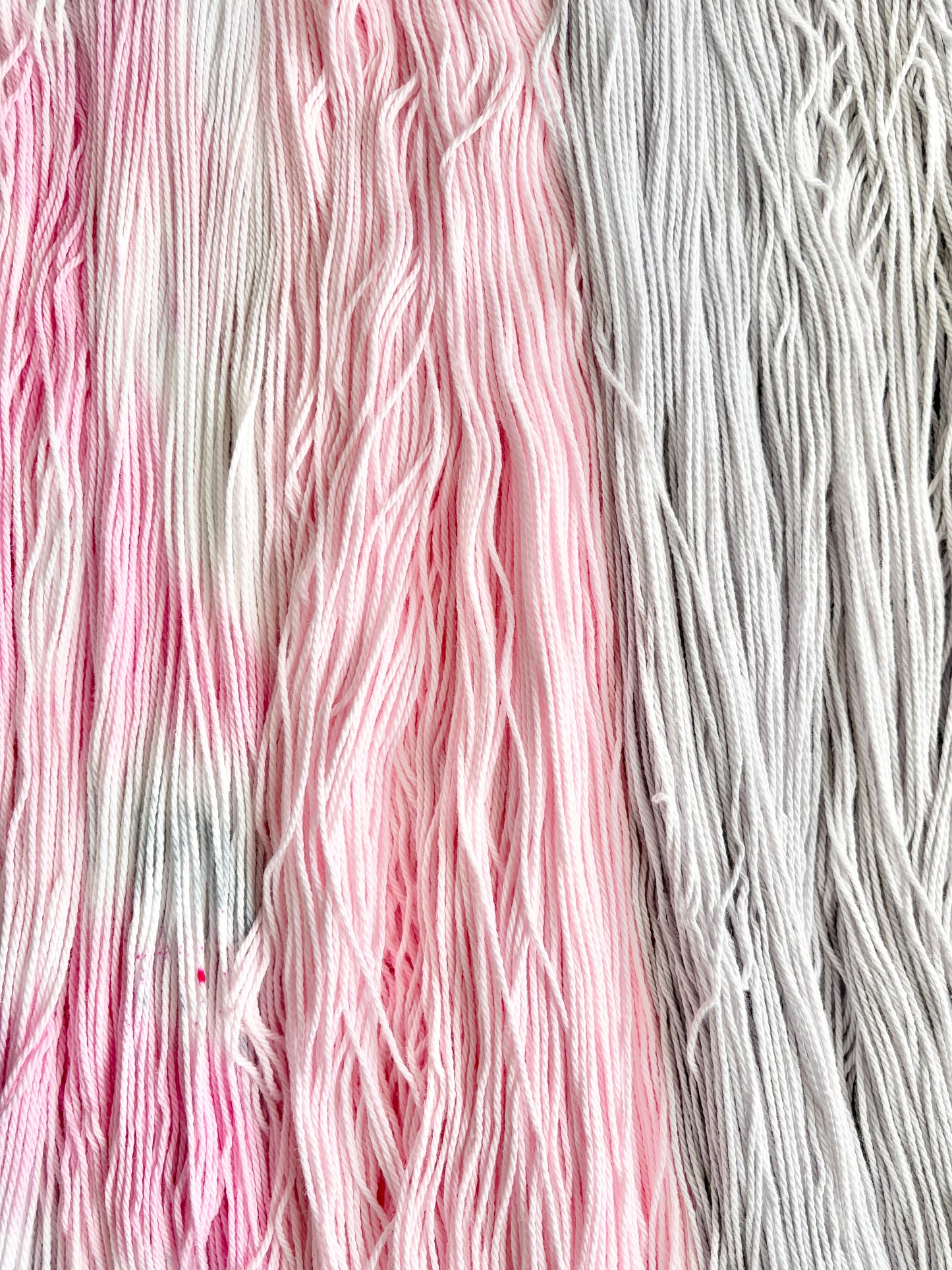 Pink and Grey Galah (variegated) 8ply 100g Australian Cotton