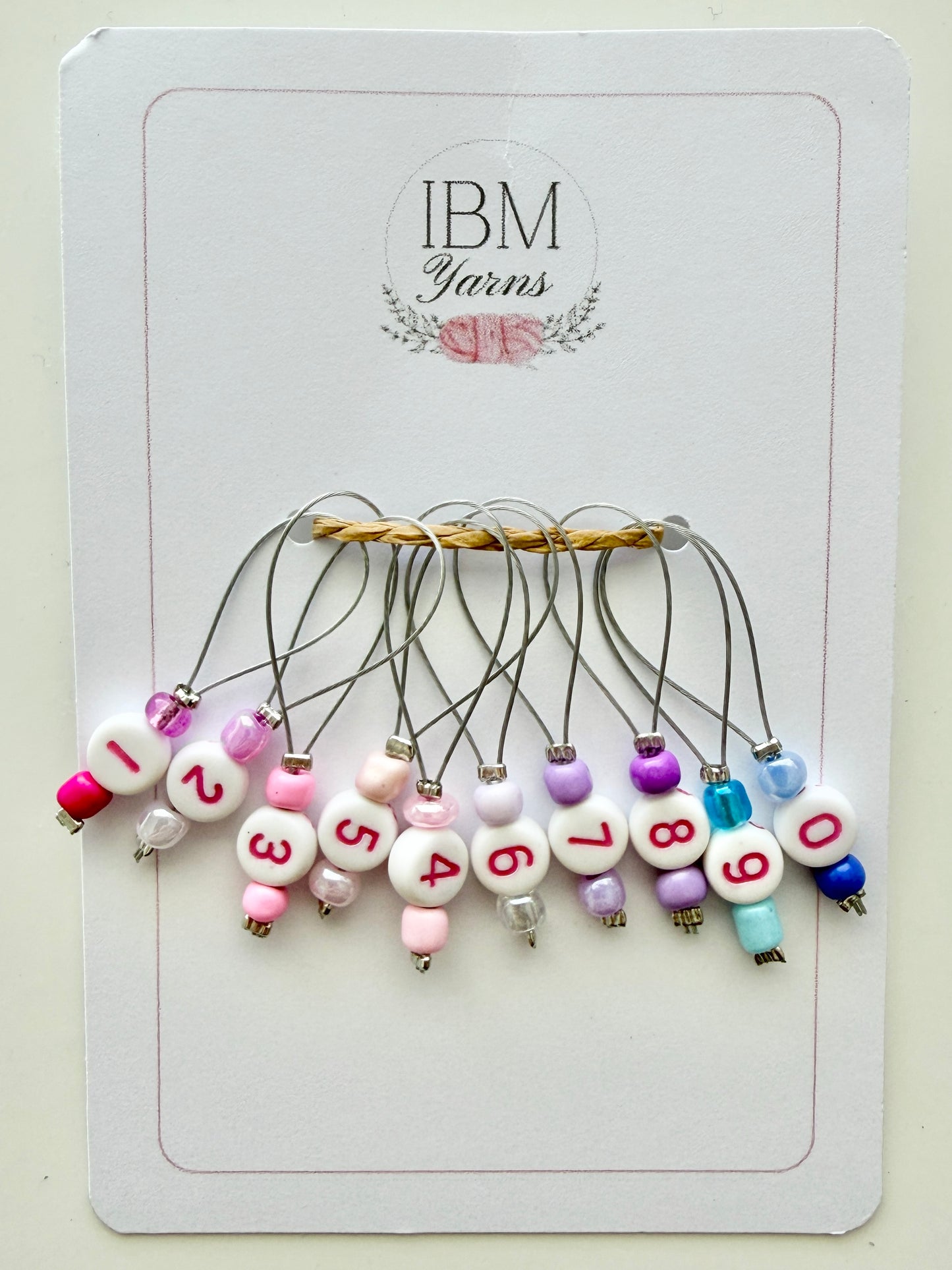 Handmade Stitch Markers | Set of 10 Counters