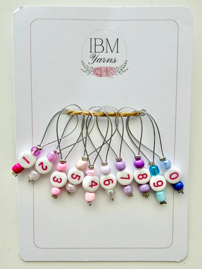 Handmade Stitch Markers | Set of 10 Counters