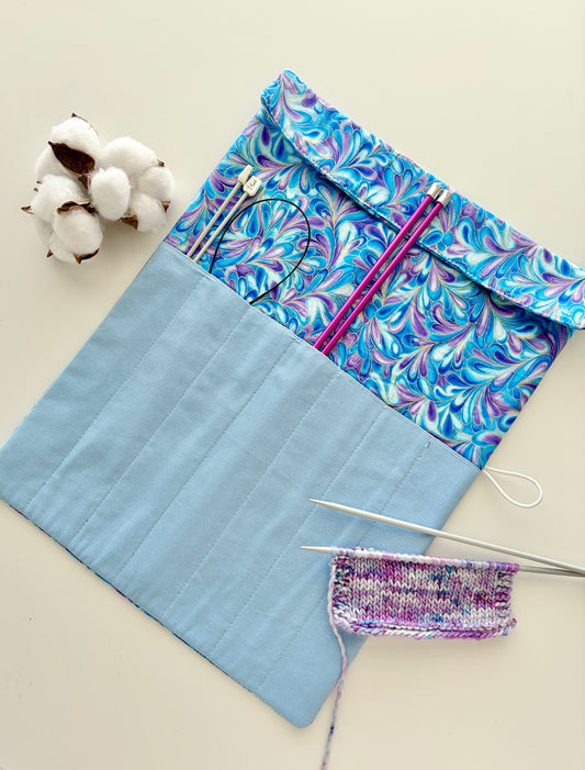 Gold Swirl | Knitting Needle Pouch