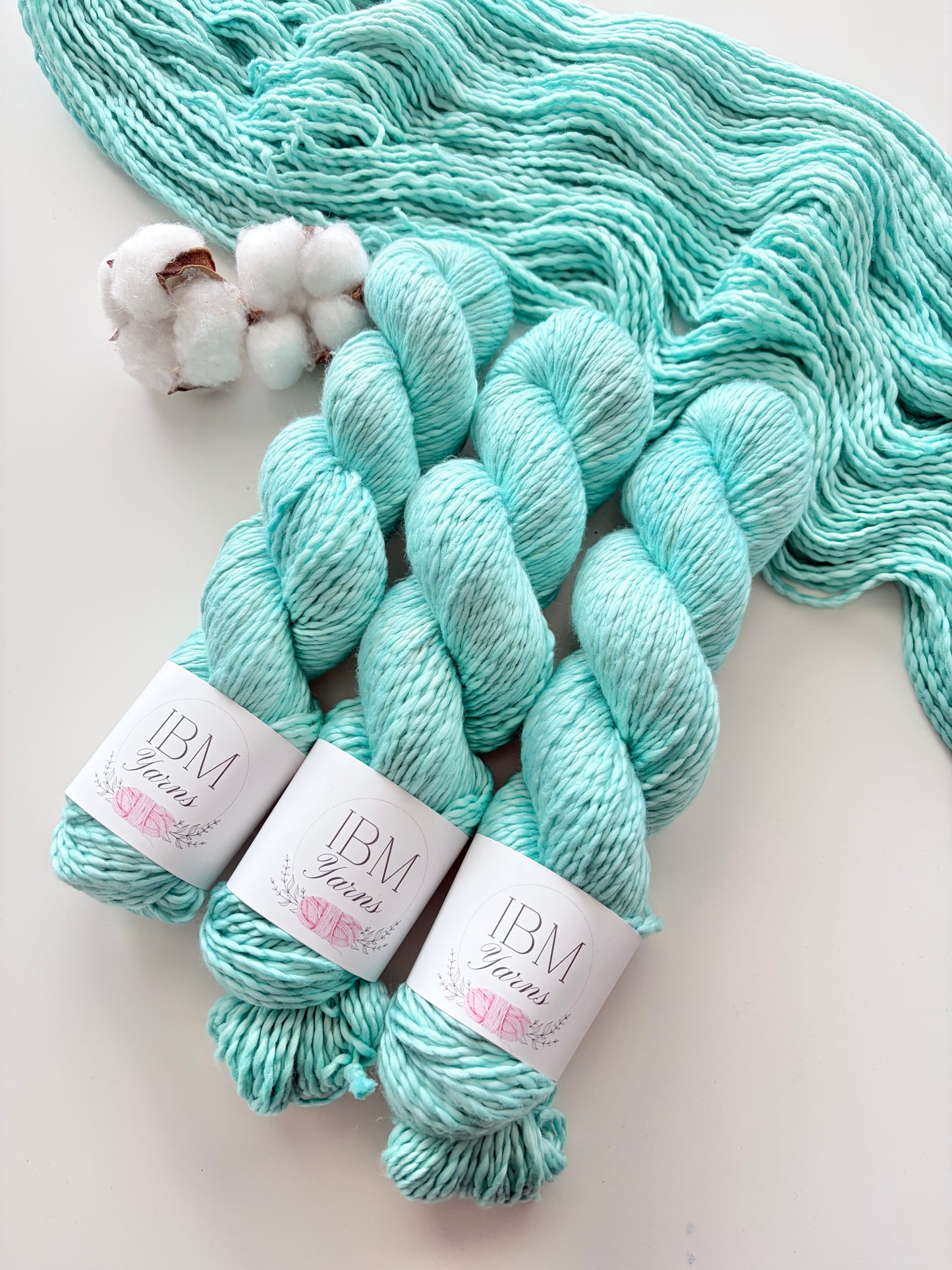 100% Pima Cotton | 12 ply/ Aran