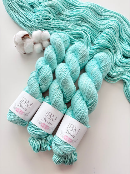 100% Pima Cotton | 12 ply/ Aran