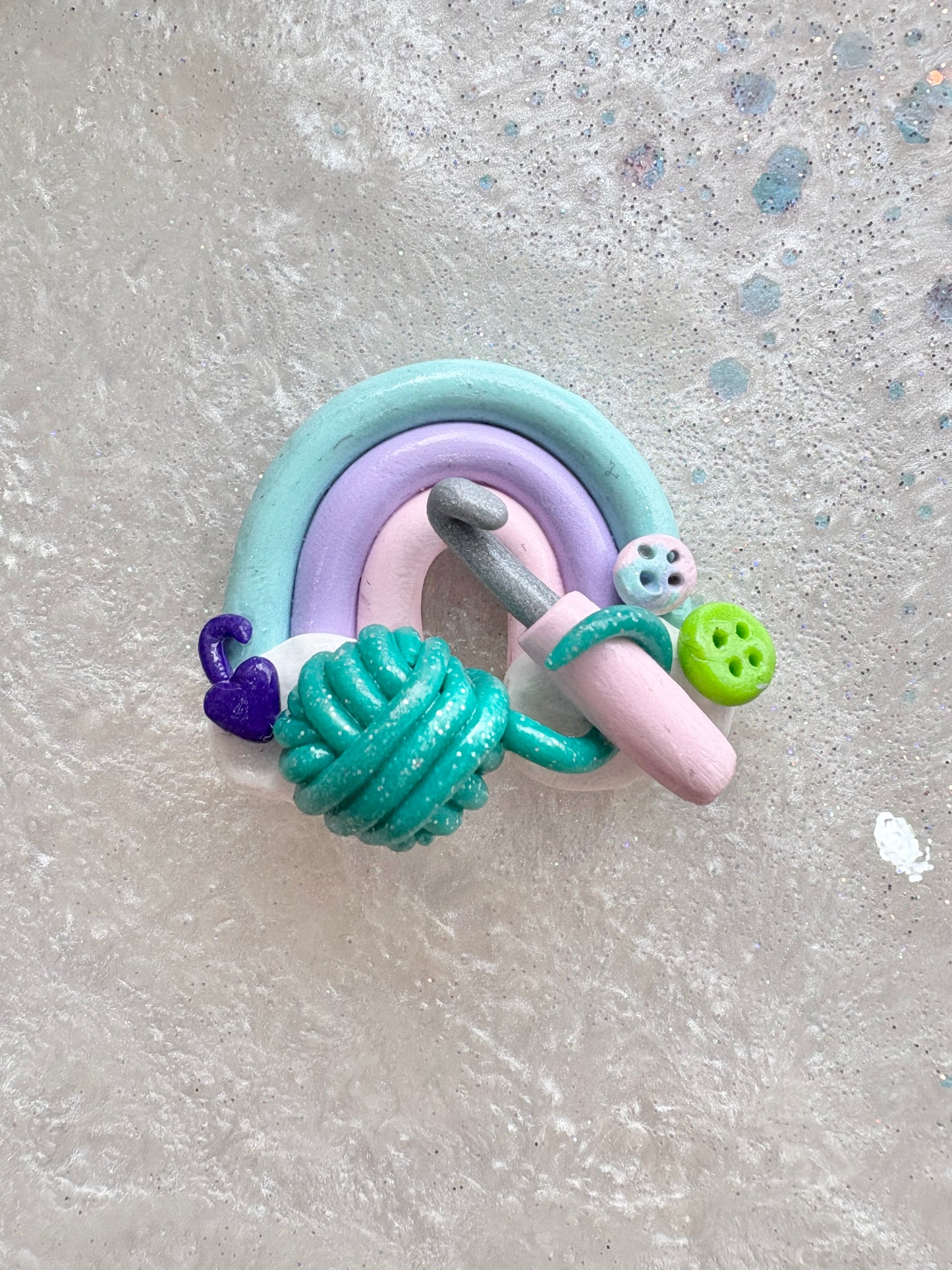 Hooked on clay - Polymer clay Fridge Magnets