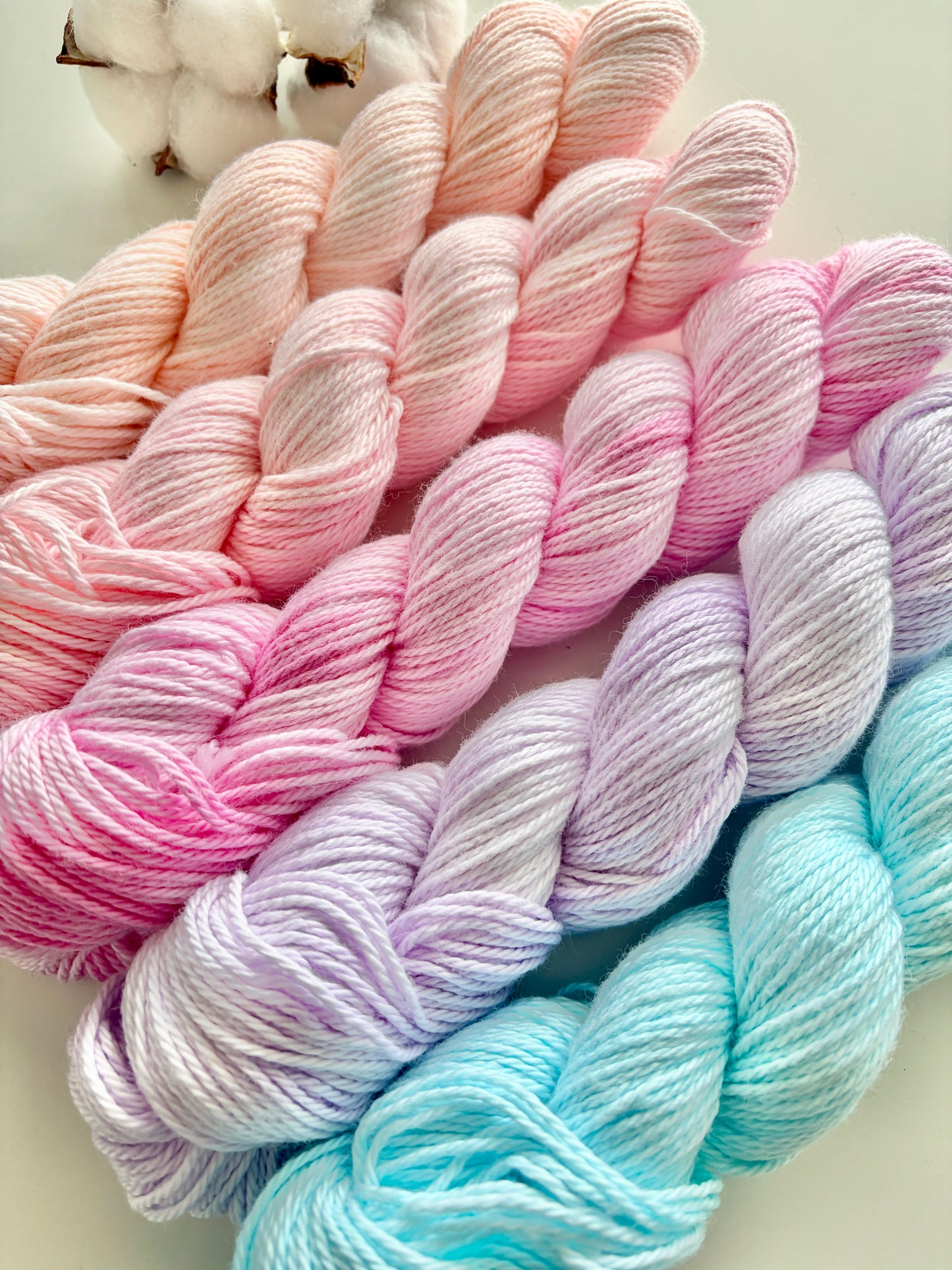 Rainbow Clouds | 5x 50g Skein Set 100% Classic Cotton