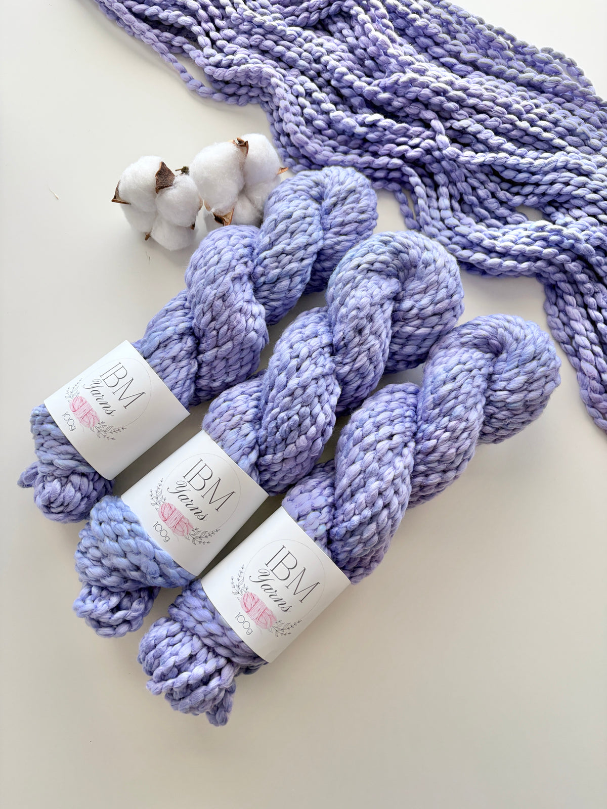 Pixie Periwinkle | Super Bulky Cotton (Ready to ship)