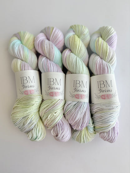 Rainbow Sherbet - 4 ply 100% Cotton 100g