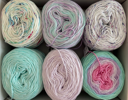 Mini Cotton Cake Set - Assorted box of 6
