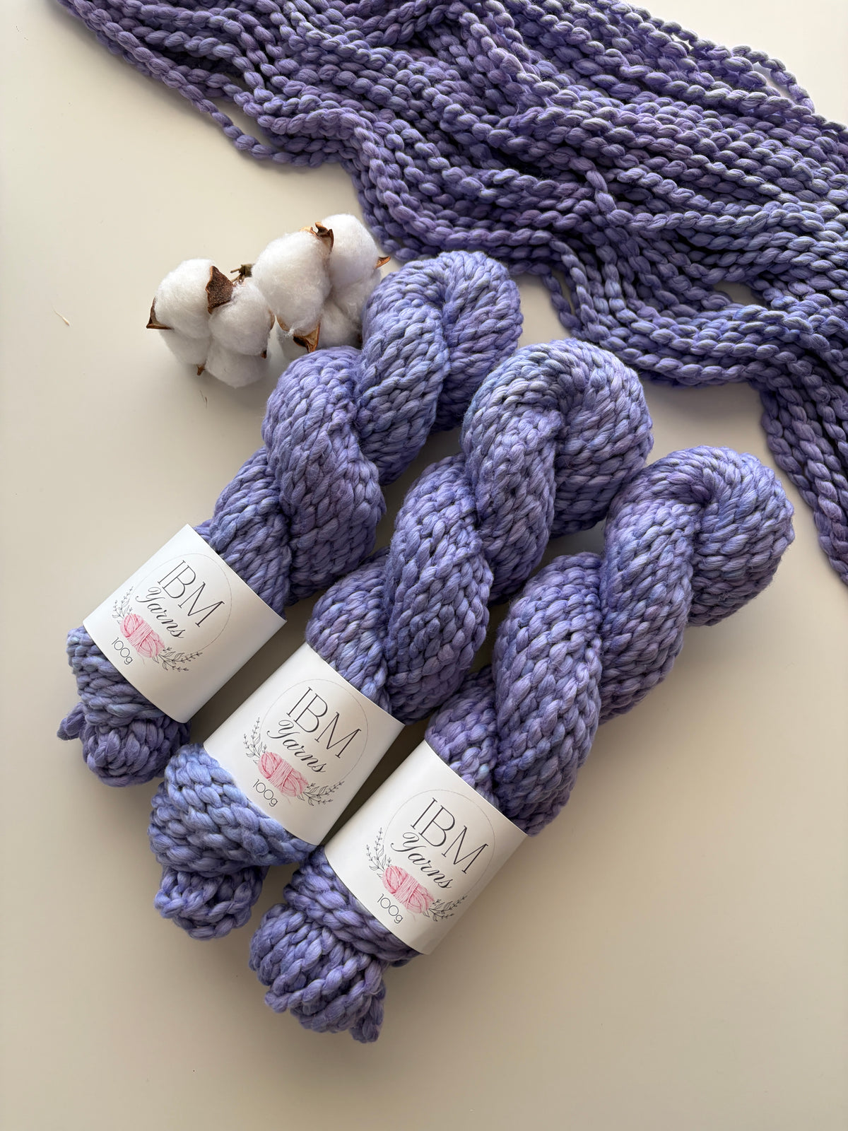 Pixie Periwinkle | Super Bulky Cotton (Ready to ship)