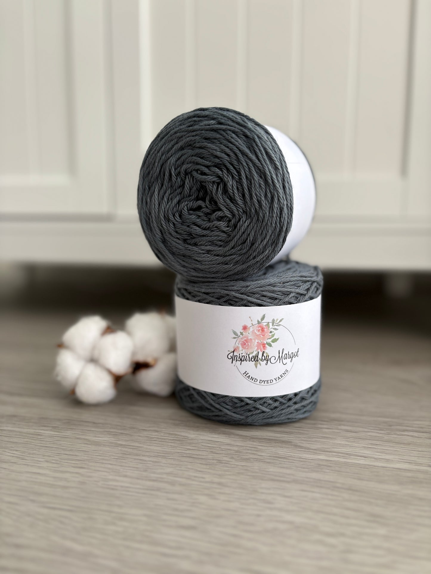 Slate Grey - Hand dyed cotton - 10 ply 100% cotton
