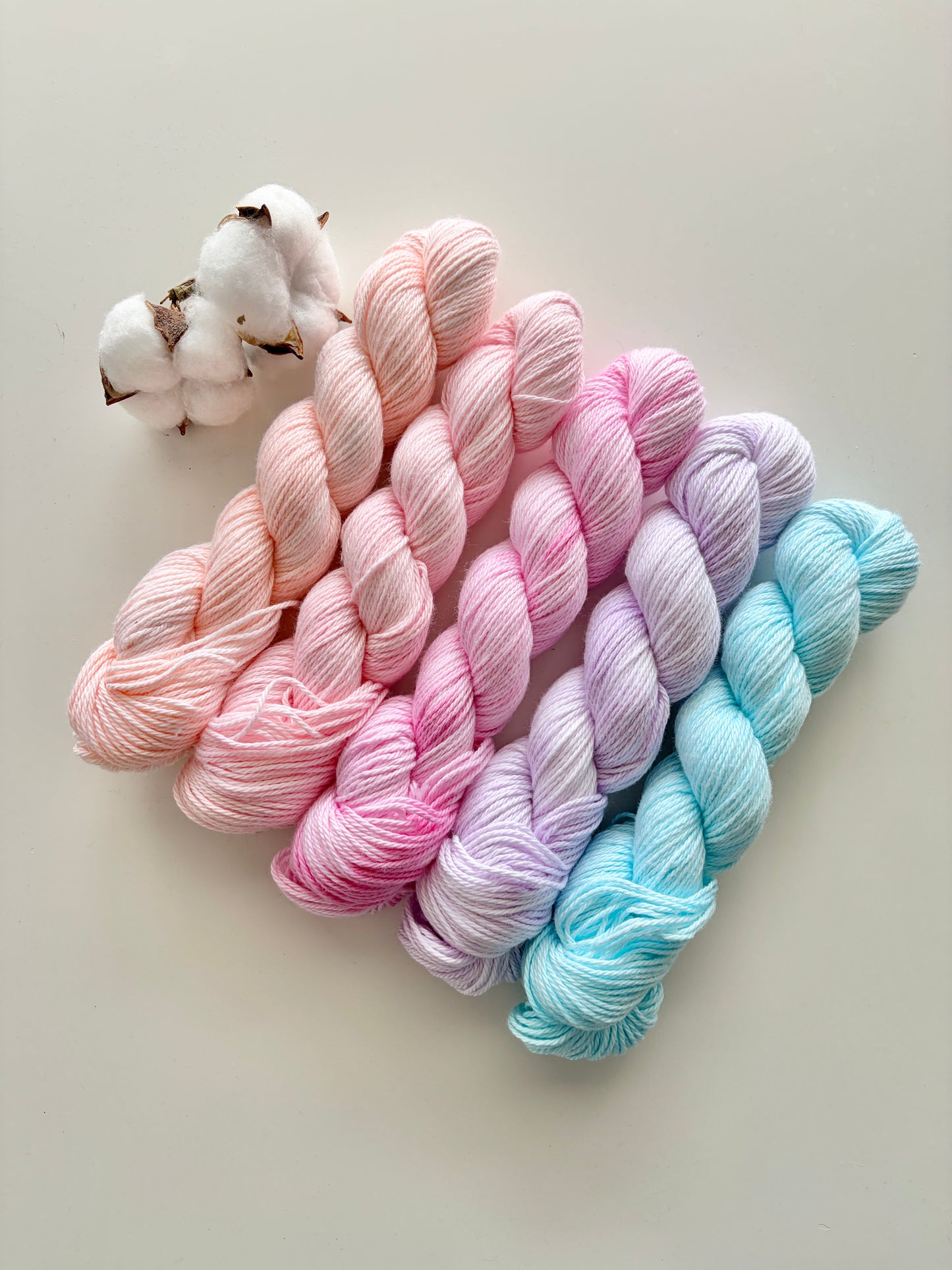 Rainbow Clouds | 5x 50g Skein Set 100% Classic Cotton