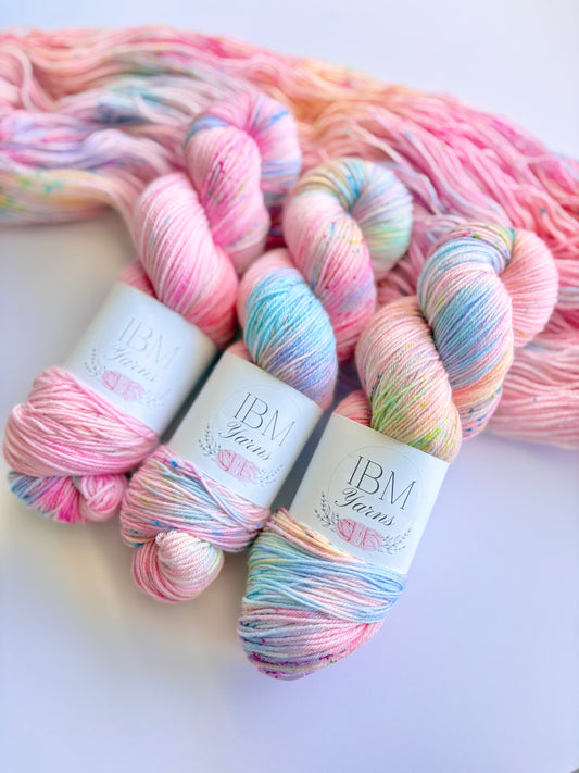 “Rainbowscape” Sock 4 ply/ fingering Australian Merino Wool