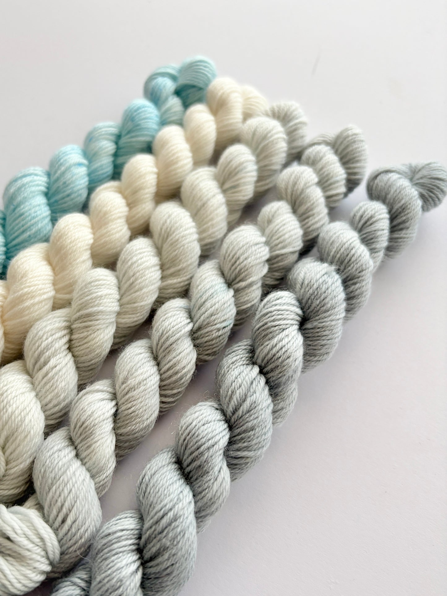 Up in the Clouds - Mini Sock Set, x5 20g skeins, Australian Merino/ Nylon Superwash
