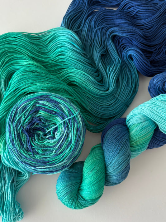 Aurora - 4 ply 100% Hand Dyed Cotton
