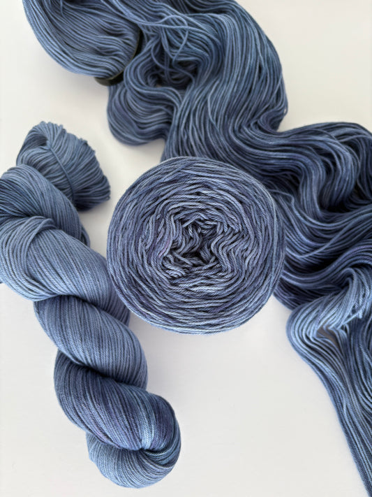 Denim - 4 ply 100% Hand Dyed Cotton