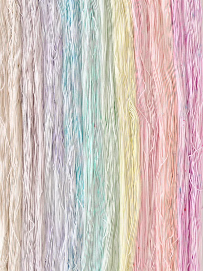Pastel Pops "Unicorn Whisper" - 10x 25g Amigurumi Egyptian cotton set, Hand Dyed Cotton 4ply