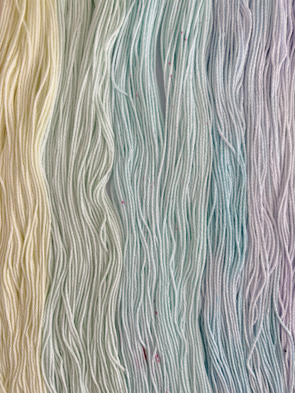 Pastel Pops "Unicorn Whisper" - 10x 25g Amigurumi Egyptian cotton set, Hand Dyed Cotton 4ply