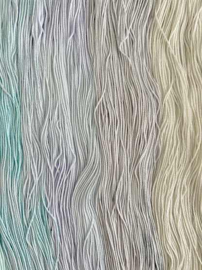 Pastel Pops "Unicorn Whisper" - 10x 25g Amigurumi Egyptian cotton set, Hand Dyed Cotton 4ply
