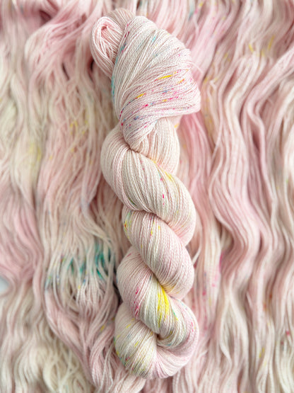 Makin' me blush - 2 ply/ Lace, 100% Pima Cotton - Hand Dyed Cotton