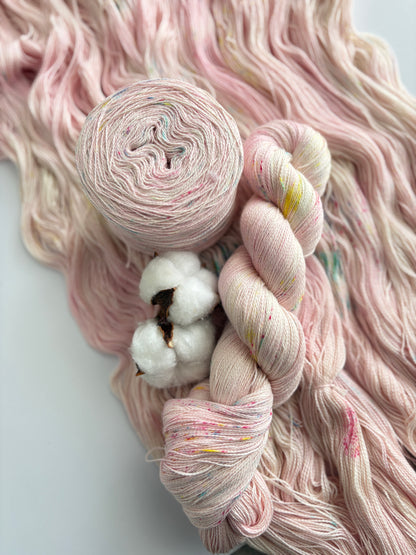 Makin' me blush - 2 ply/ Lace, 100% Pima Cotton - Hand Dyed Cotton