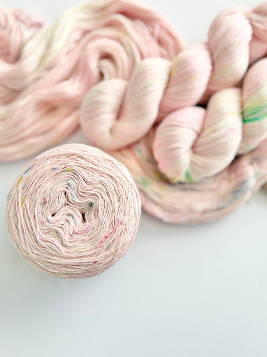 Makin' me blush - 2 ply/ Lace, 100% Pima Cotton - Hand Dyed Cotton