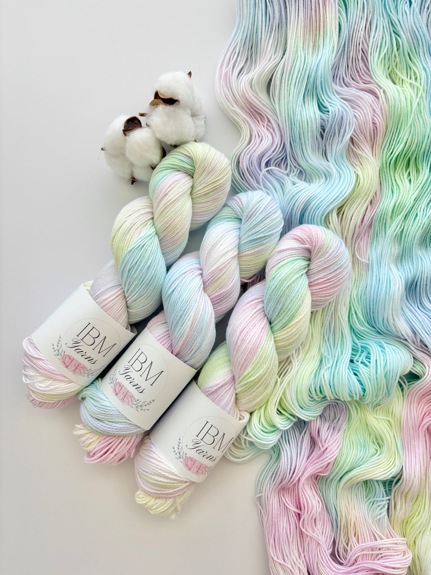 Rainbow Sorbet - CUSTOM BASES Hand Dyed Cotton