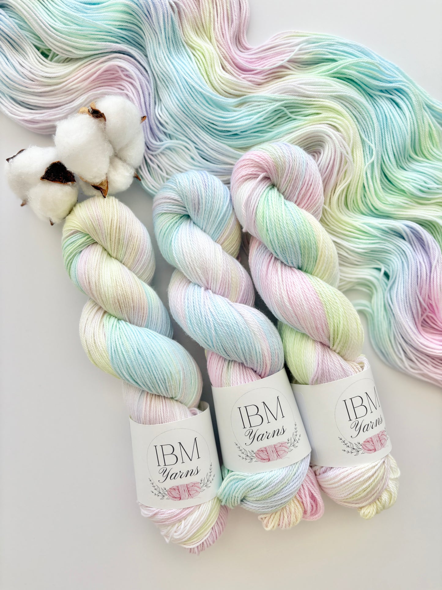 Rainbow Sorbet - CUSTOM BASES Hand Dyed Cotton