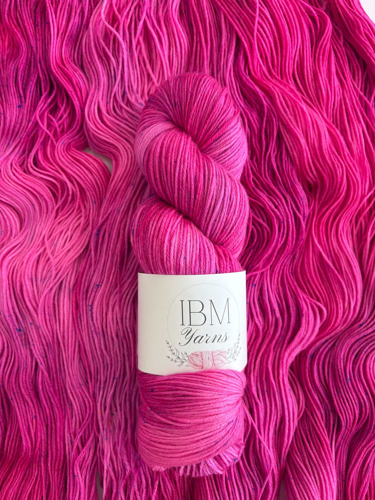 "Pink Noise" Sock 4 ply/ fingering Australian Merino Wool