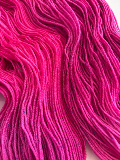 "Pink Noise" Sock 4 ply/ fingering Australian Merino Wool