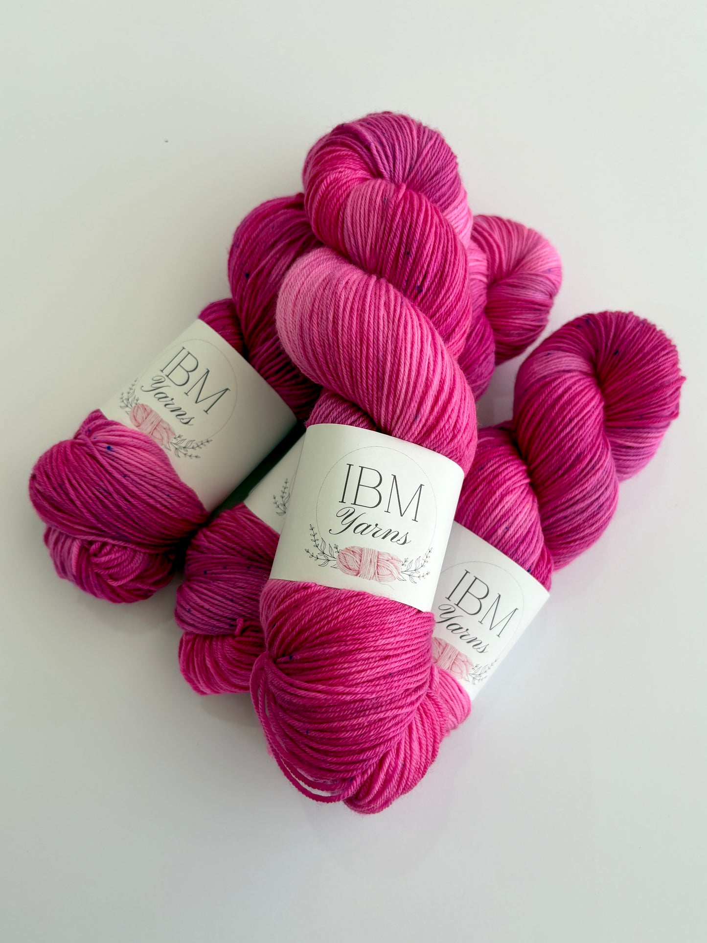 "Pink Noise" Sock 4 ply/ fingering Australian Merino Wool