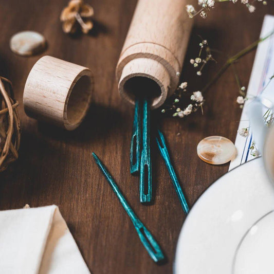 Mindful Teal Wooden Markers - IBM Yarns