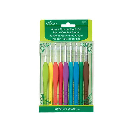 Clover Amour Crochet Hook Set 2.0mm to 6.0mm - IBM Yarns